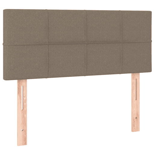 vidaXL Cabeceira de cama tecido 100x5x7888 cm cinzento-acastanhado
