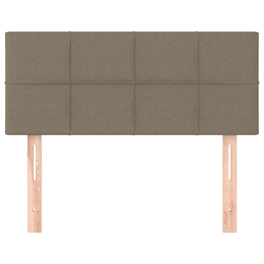vidaXL Cabeceira de cama tecido 100x5x7888 cm cinzento-acastanhado