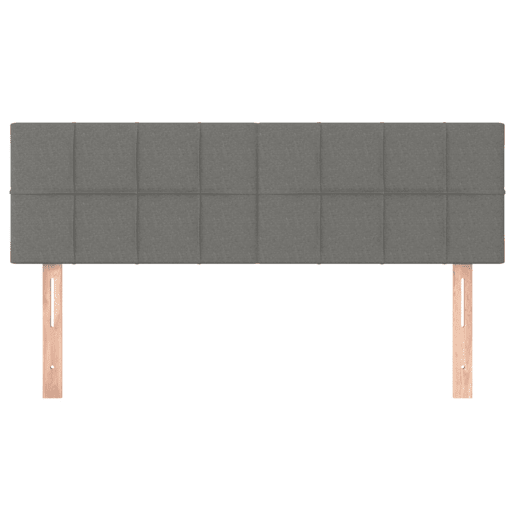 vidaXL Cabeceira de cama 2 pcs tecido 72x5x7888 cm cinzento-escuro vidaXL Cabeceira de cama 2 pcs tecido 72x5x7888 cm cinzento-escuro