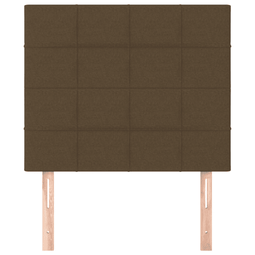 vidaXL Cabeceira Castanho Escuro 80x5x118128 cm Tecido vidaXL Cabeceira Castanho Escuro 80x5x118128 cm Tecido