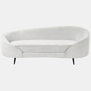 Sofá SAVAR Tecido Branco creme 3 lugares