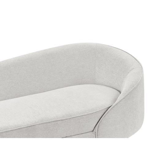 Sofá SAVAR Tecido Branco creme 3 lugares