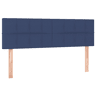 vidaXL Cabeceira de cama 2 pcs tecido 72x5x7888 cm azul