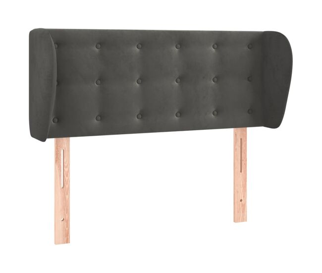 Vidaxl cabecero de terciopelo gris oscuro 93x23x78/88 cm