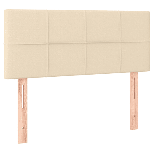 vidaXL Cabeceira de cama tecido 80x5x7888 cm creme