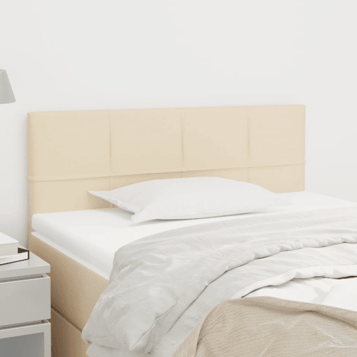 vidaXL Cabeceira de cama tecido 80x5x7888 cm creme