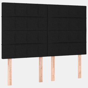 vidaXL Cabeceira Preta 144x5x118128 cm Tecido