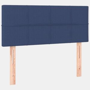 vidaXL Cabeceira de cama tecido 90x5x7888 cm azul