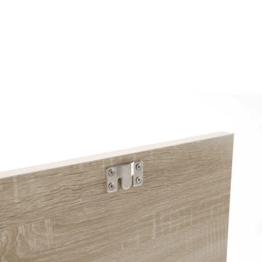 Cabeceira de cama Musa 165 x 60 cm cor carvalho, vime natural