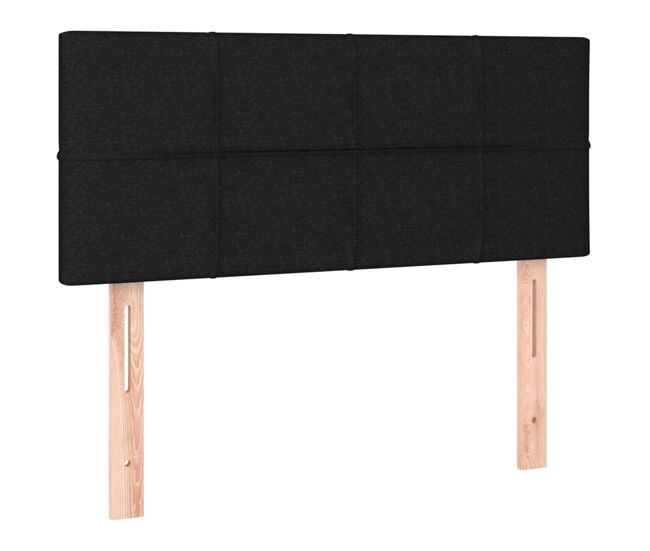 Vidaxl cabecero de tela negro 100x5x78/88 cm