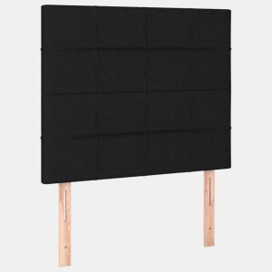 vidaXL Cabeceira Preta 80x5x118128 cm Tecido