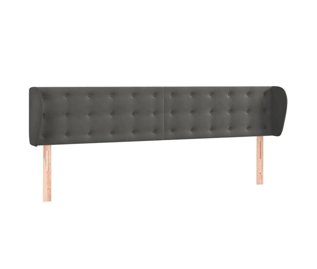 Vidaxl cabecero de terciopelo gris oscuro 183x23x78/88 cm