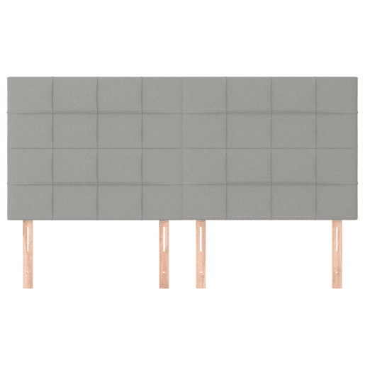 vidaXL Cabeceira Cinza Claro 200x5x118128 cm Tecido vidaXL Cabeceira Cinza Claro 200x5x118128 cm Tecido