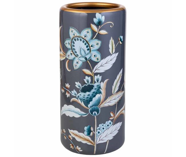 Paraguero de ceramica negro d22x45