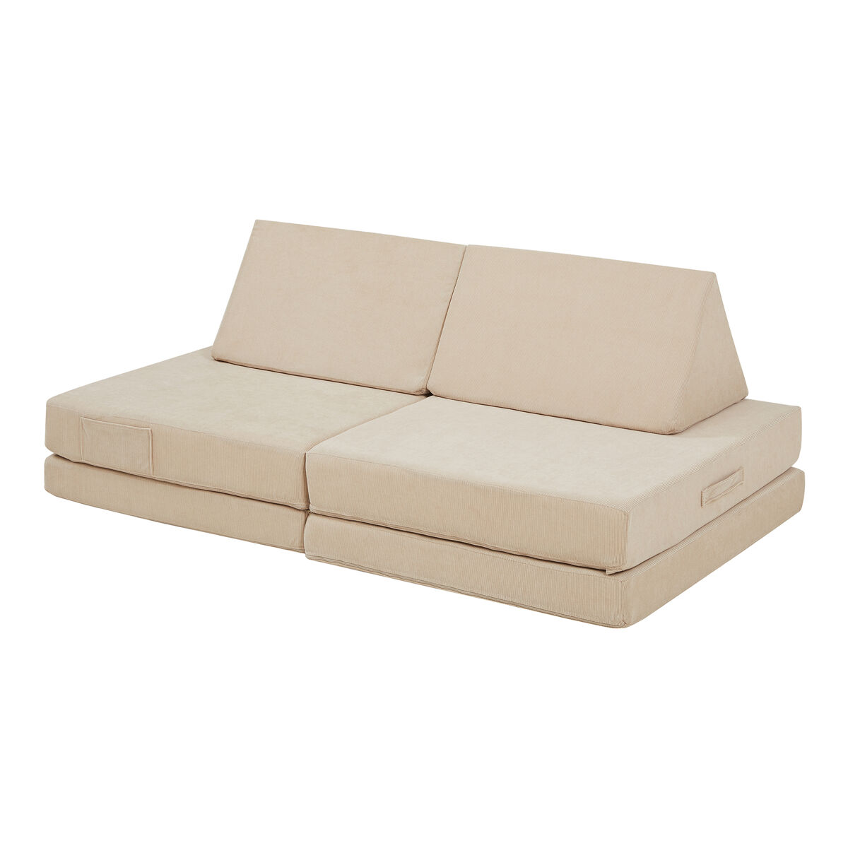 Sofá modular infantil de 5 piezas norhulta 120x66x46 cm pana - beige [en.casa]