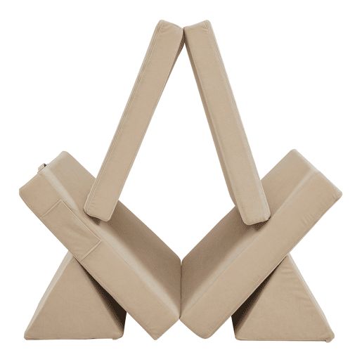 Sofá de brincar Norhulta de 5 peças 120x66x46 cm cordão Bege en.casa