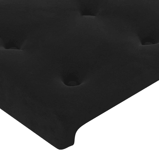 vidaXL Cabeceira de cama c abas veludo 147x23x118128 cm preto vidaXL Cabeceira de cama c abas veludo 147x23x118128 cm preto