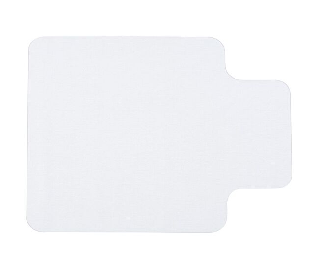 Homcom alfombra protectora para silla de oficina 90x120cm protector suelo enmoquetado (convexo, sin picos antideslizantes)