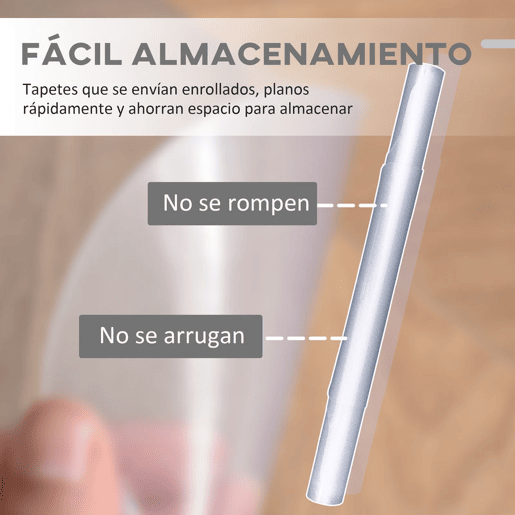 HOMCOM Tapete Protetor para Cadeira de Escritório 90x120 cm Protetor de Chão de PVC Transparente