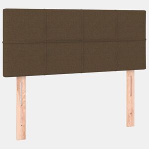 vidaXL Cabeceira de cama tecido 90x5x7888 cm castanho