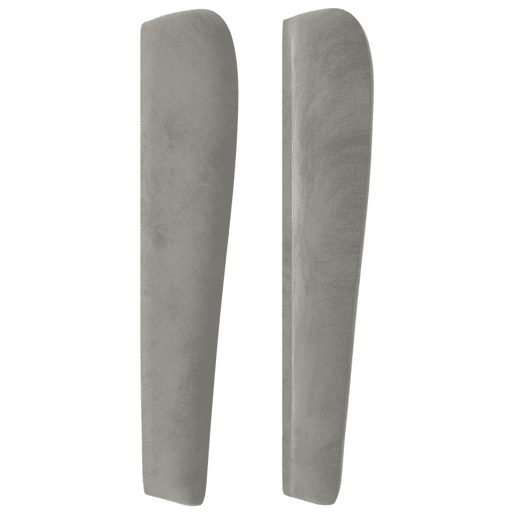 vidaXL Cabeceira de cama c abas veludo 93x23x118128cm cinzento-claro vidaXL Cabeceira de cama c abas veludo 93x23x118128cm cinzento-claro