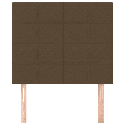 vidaXL Cabeceira Castanho Escuro 100x5x118128 cm Tecido