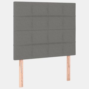 vidaXL Cabeceira Cinza Escuro 90x5x118128 cm Tecido