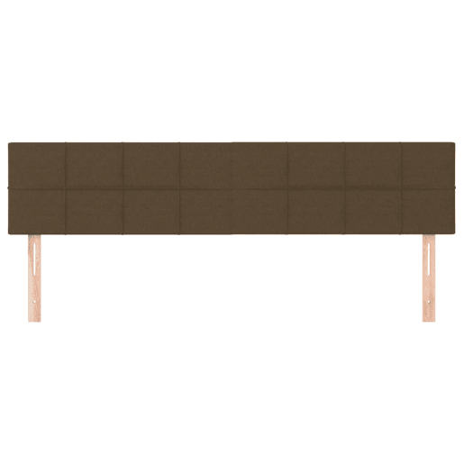 vidaXL Cabeceira de cama 2 pcs tecido 80x5x7888 cm castanho vidaXL Cabeceira de cama 2 pcs tecido 80x5x7888 cm castanho