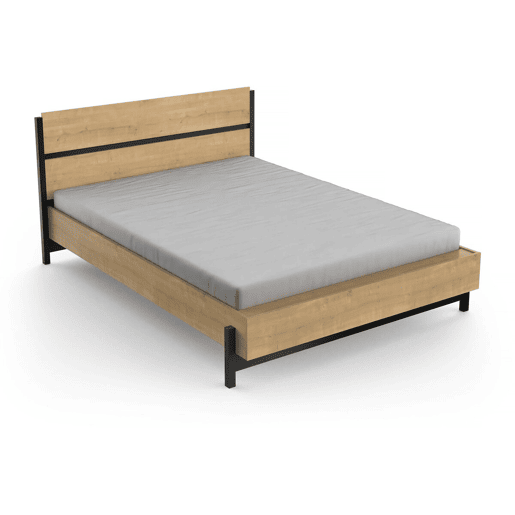 Cama de casal retrátil Craft - Madeira - 140 x 190200 cm - Castanho