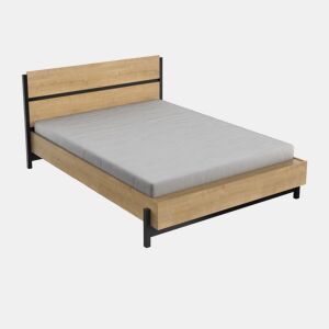 Cama de casal retrátil Craft - Madeira - 140 x 190200 cm - Castanho