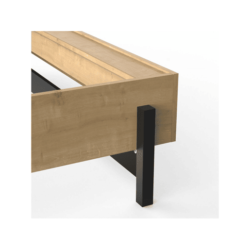 Cama de casal retrátil Craft - Madeira - 140 x 190200 cm - Castanho