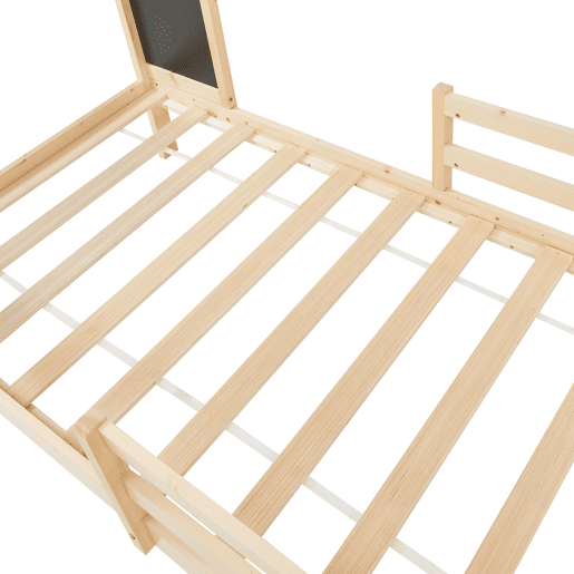 Cama de criança Lorenskog com colchão 90x200 cm Natural en.casa