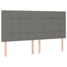 vidaXL Cabeceira Cinza Escuro 180x5x118128 cm Tecido