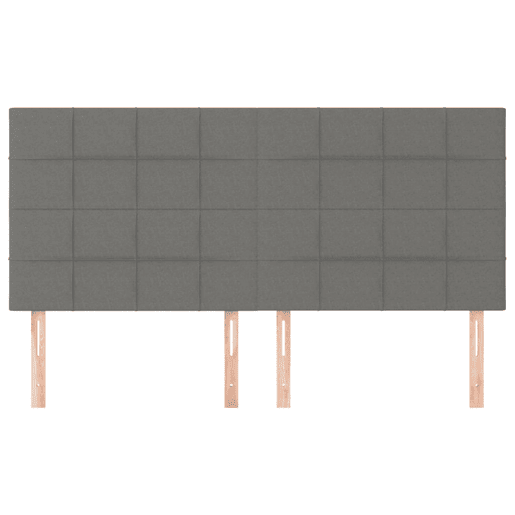 vidaXL Cabeceira Cinza Escuro 180x5x118128 cm Tecido