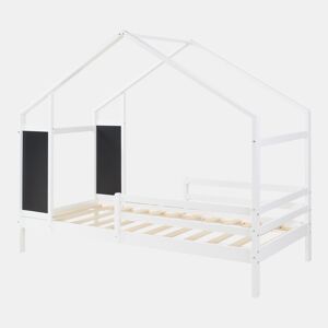 Cama de criança Lorenskog com vedação pinho 90x200 Branco en.casa