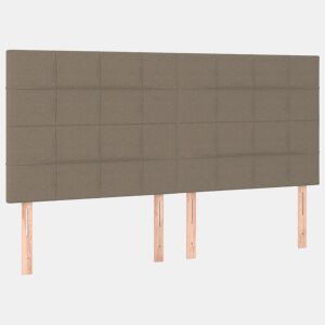vidaXL Cabeceira Taupe 160x5x118128 cm Tecido