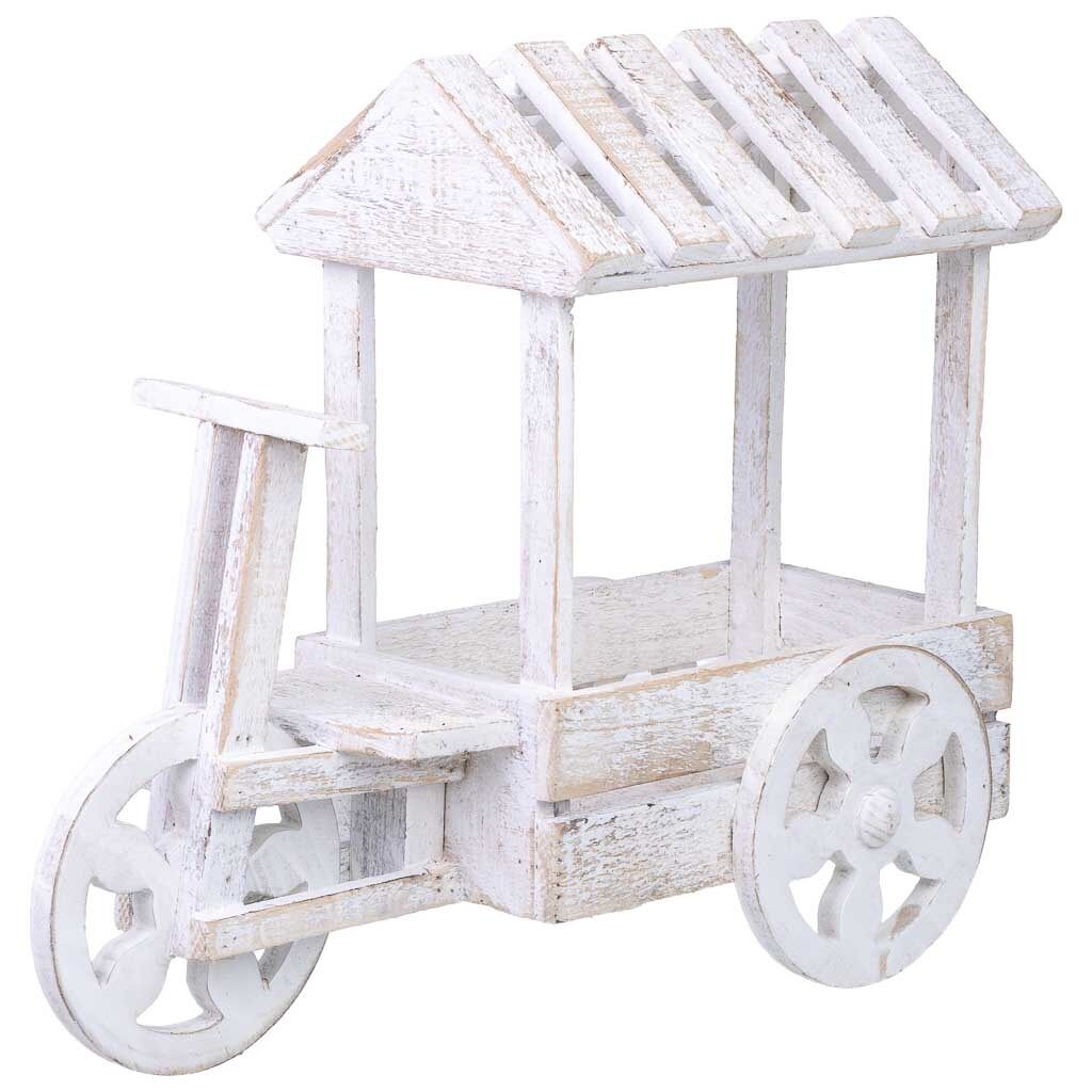 Soporte macetero de madera