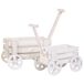 Carro soporte macetero set de 2 piezas Carro soporte macetero set de 2 piezas Blanco