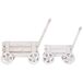 Carro soporte macetero set de 2 piezas Carro soporte macetero set de 2 piezas Blanco