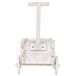 Carro soporte macetero set de 2 piezas Carro soporte macetero set de 2 piezas Blanco