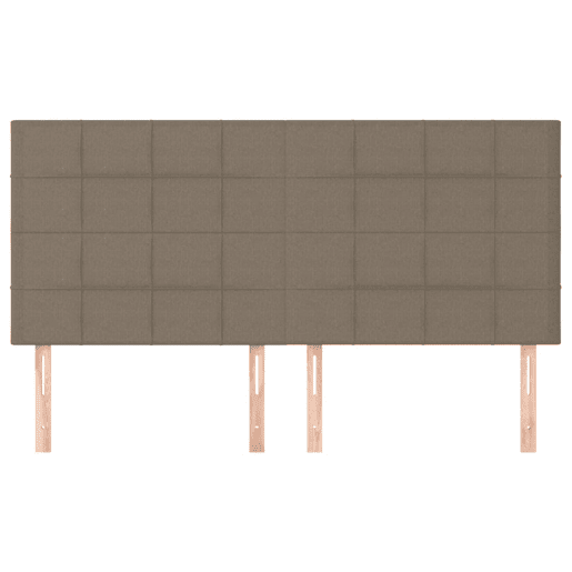 vidaXL Cabeceira Taupe 200x5x118128 cm Tecido