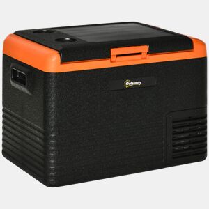 Outsunny Geleira Portátil Elétrica 40L Geleira de Carro 12V24V até -20°C Mini Geleira com Ecrã LED Tátil para Campismo Viagens 58,7x36,5x43,8 cm Preto