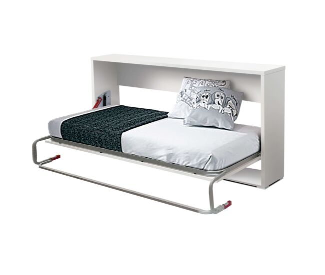 Cama nido abatible dormitorio juvenil blanco 90x190 cm