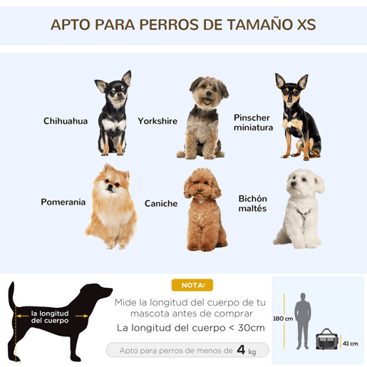 PawHut Transportadora para Cães e Gatos Bolsa de Transporte Animais de Estimação Dobrável com Almofada Suave e 2 Correias de Ombro para Carro Avião Viajem 60x41x41cm Cinzento