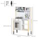 Cocina de Juguete MDF, Pino, PP HOMCOM Cocina de Juguete MDF, Pino, PP HOMCOM Blanco