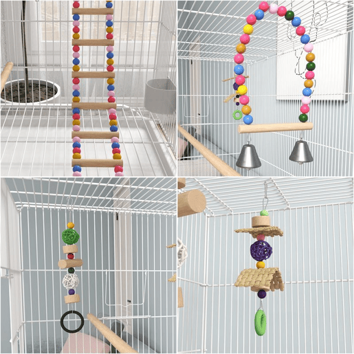 PawHut Gaiola para Pássaros com Rodas 79x49x133 cm Gaiola Metálica Grande com Suporte 4 Comedouros 3 Poleiros Brinquedos Bandeja Amovível e Prateleira para Canários Periquitos Branco PawHut Gaiola para Pássaros com Rodas 79x49x133 cm Gaiola Metálica Grande com Suporte 4 Comedouros 3 Poleiros Brinquedos Bandeja Amovível e Prateleira para Canários Periquitos Branco