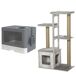 Conjunto para Gato Aglomerado de Madera PawHut Conjunto para Gato Aglomerado de Madera PawHut Gris