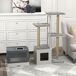 Conjunto para Gato Aglomerado de Madera PawHut Conjunto para Gato Aglomerado de Madera PawHut Gris