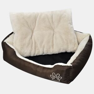 vidaXL Cama para cães quente com almofadão acolchoado XL