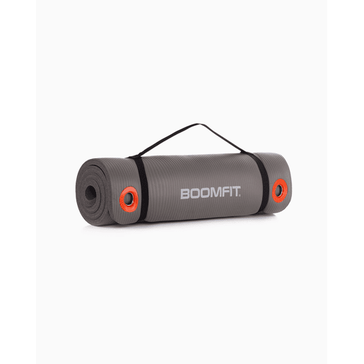 Tapete de Pilates NBR 1,5cm Cinzento - BOOMFIT